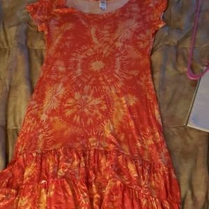 Gently used tye dye T-shirt dress sz M